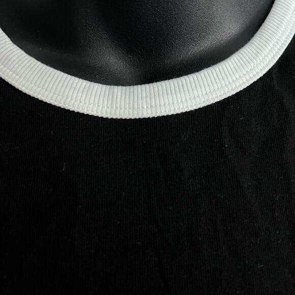 NWT REVOLVE & ANTHROPOLOGIE lovers COMMENSE minimalist black top white TOP S - Picture 6 of 10